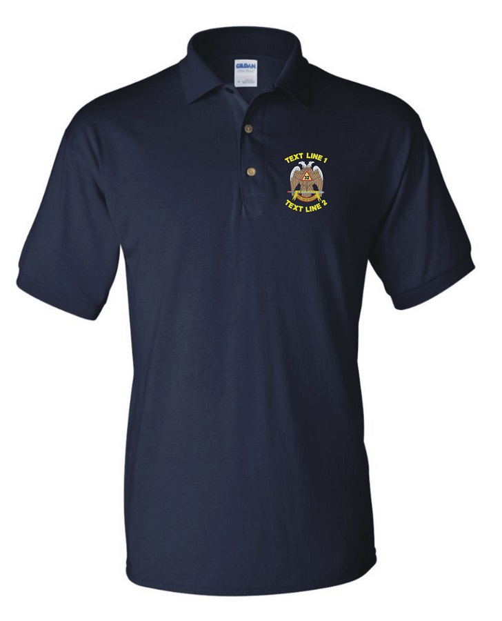 Scottish Rite Polo 50/50 JERSEY SPORT SHIRT #957 (image for) Scottish Rite Polo 50/50 JERSEY SPORT SHIRT #957